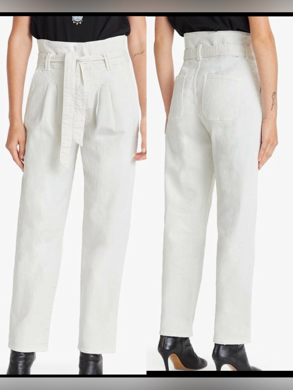 MOTHER the Paperbag Greaser Ankle Cream Wash , size 25